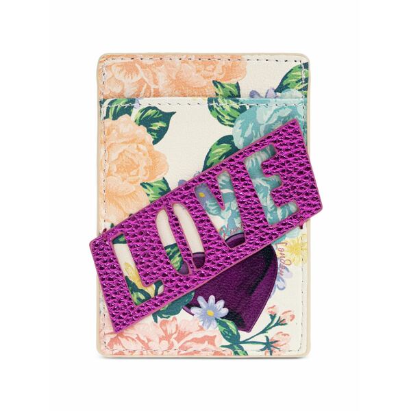 カートジェイガーロンドン レディース 紙入れ 付属品 Kensington floral-print card holder Neutrals