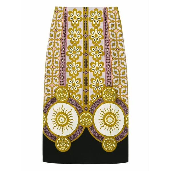 ラ・ダブル・ジェイ レディース スカート ボトムス Patterned pencil skirt Neutrals|asty