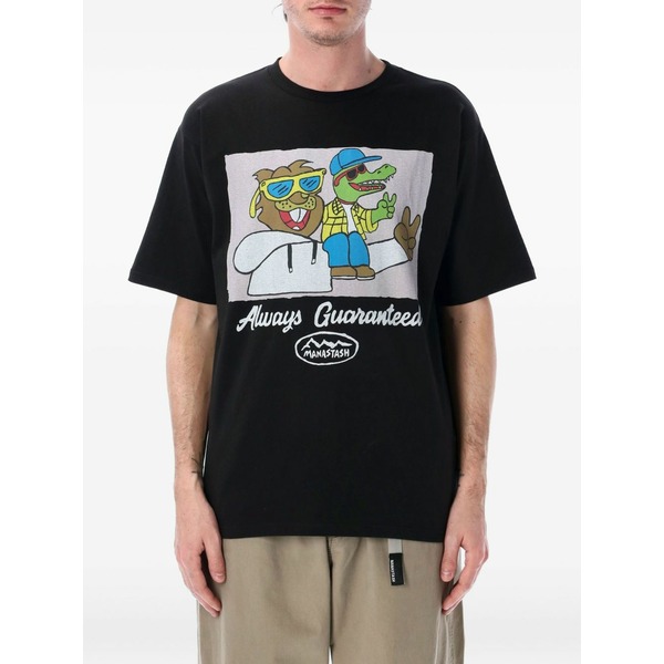 マナスタッシュ メンズ Tシャツ トップス Friends graphic-print t-shirt Black