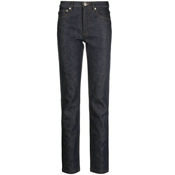 アーペーセー メンズ デニムパンツ ボトムス Petit new standard contrasting-stitch detail jeans Blue｜asty