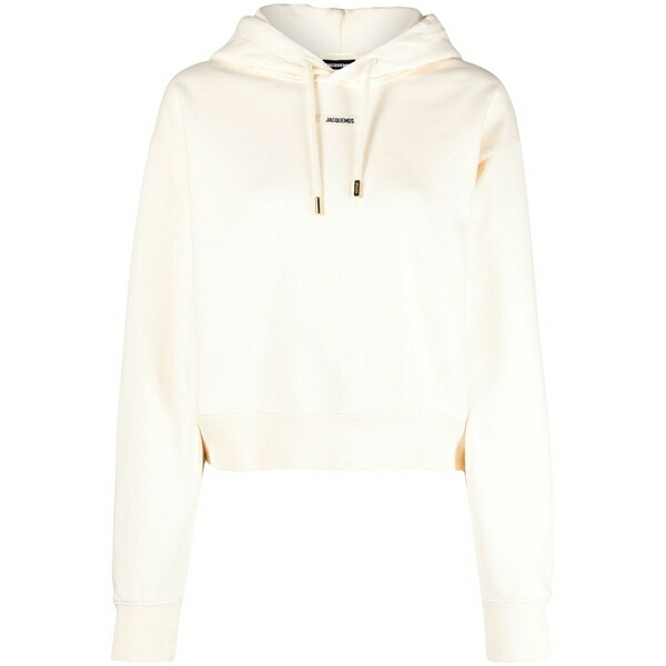 ジャクエムス レディース パーカー・スウェットシャツ アウター Cropped hoodie Neutrals