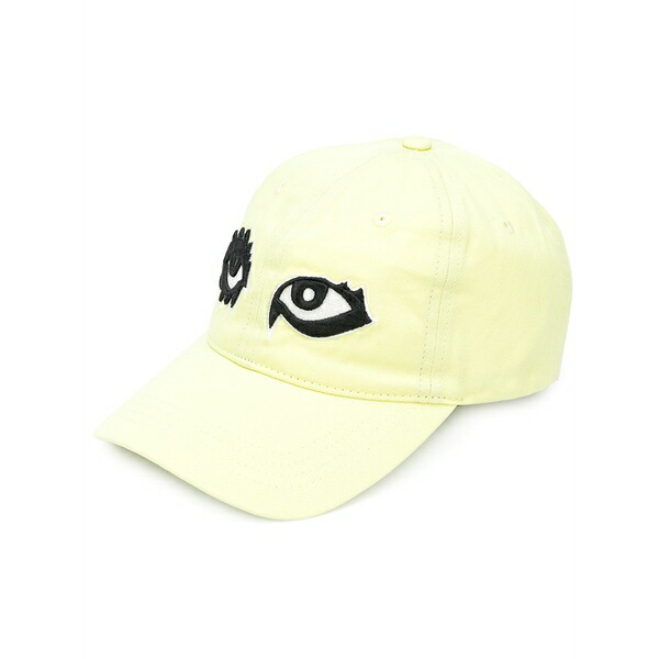 ハクーラ レディース かぶり笠 付属品 Eyes dad baseball cap Yellow