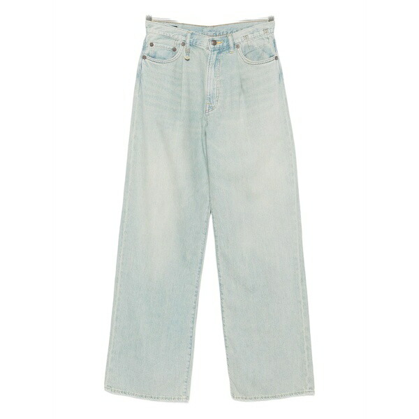 アールサーティーン レディース デニムパンツ ボトムス Damon pleated jeans Blue｜asty