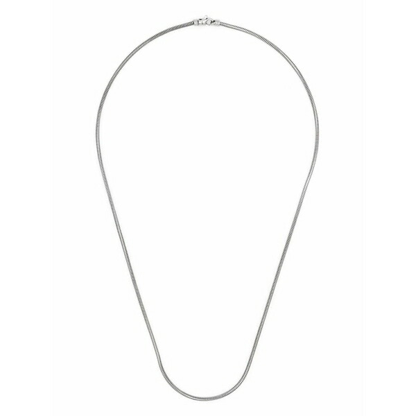 トム木材 メンズ 首飾り・チョー鉄道車両 付属品 Snake chain slim silver necklace Silver