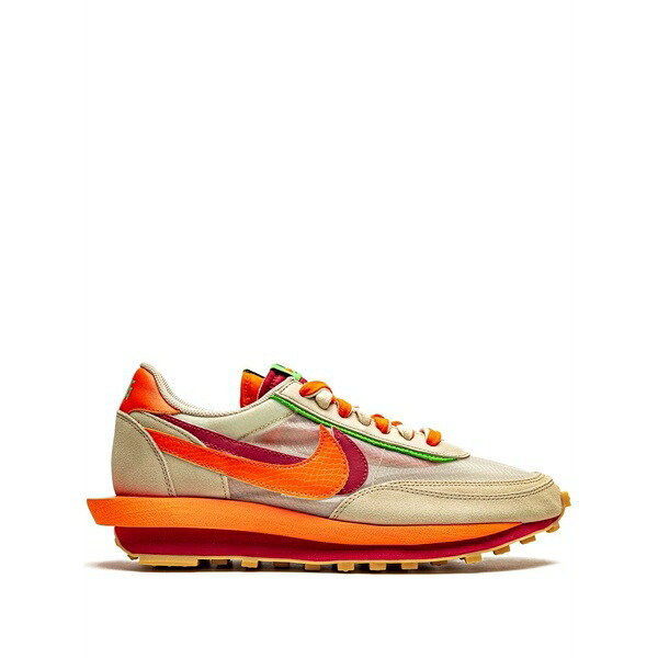 ナイキ メンズ スニーカー シューズ X sacai x clot ldwaffle "net orange blaze" sneakers Neutrals｜asty