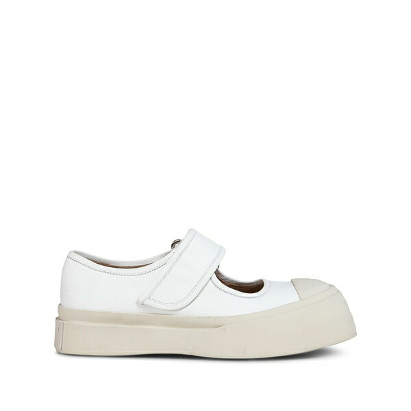 マルニ レディース スニーカー シューズ Leather mary jane sneakers White｜asty
