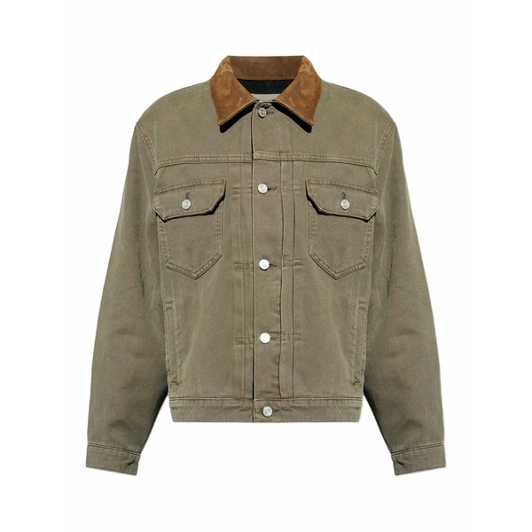 フレーム メンズ ジャケット＆ブルゾン アウター Chest-pockets collared jacket Green｜asty 72,490円