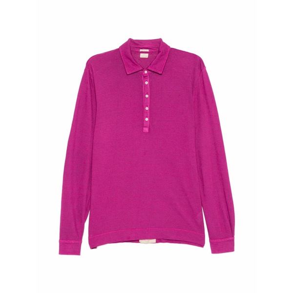 マッシモ アルバ メンズ ポロシャツ トップス Long-sleeve polo shirt Pink|asty