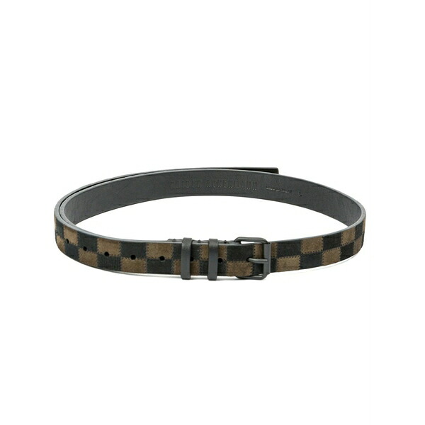 ハイダー アッカーマン レディース 三尺帯 付属物 Checkboard belt  Black