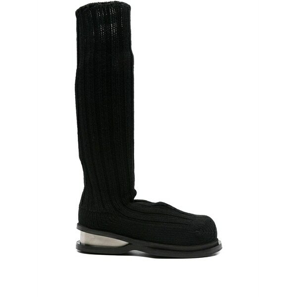エゴンラボ メンズ ブーツ シューズ Knit boots Black