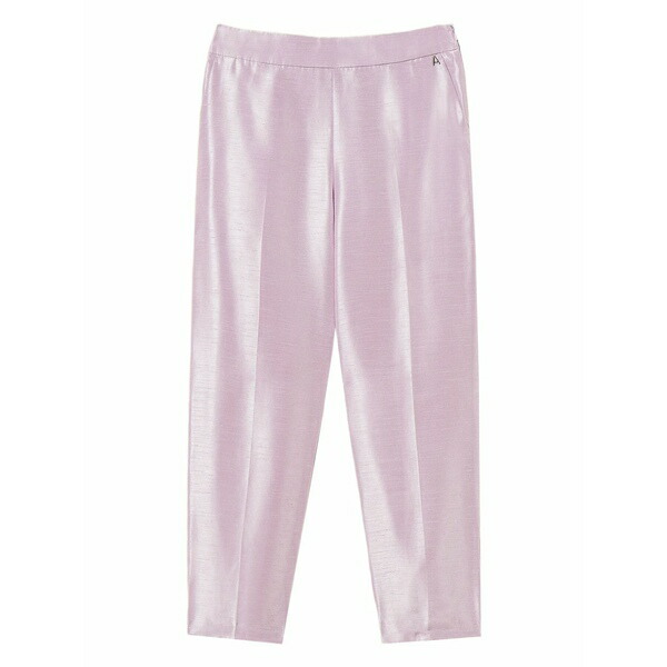 ツインセット レディース カジュアルパンツ ボトムス Pressed-crease zip-fastening trousers Pink