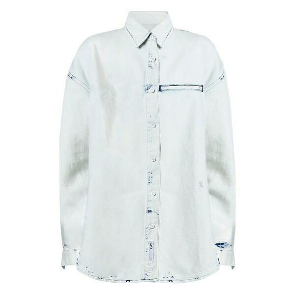 プロエンザショラー レディース シャツ トップス Kruger bleach-effect denim shirt Blue｜asty