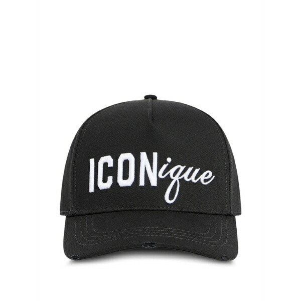 ディースクエアード メンズ 帽子 アクセサリー Iconique baseball cap Black