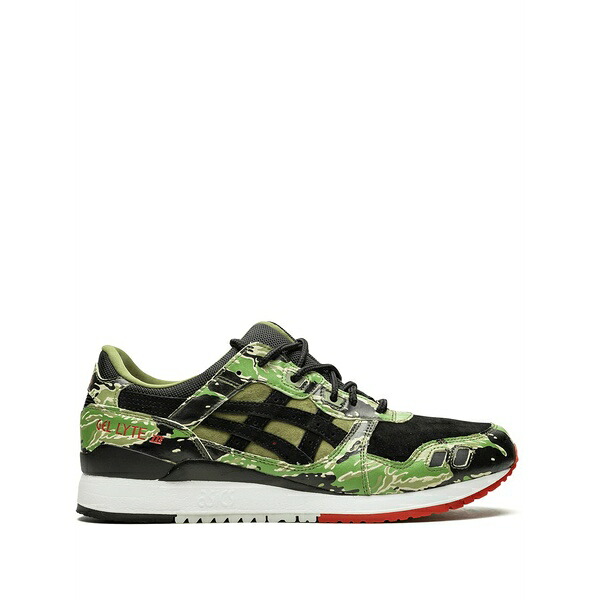 アシックス メンズ スニーカー シューズ Gel-lyte 3 "tiger camo" sneakers Green｜asty