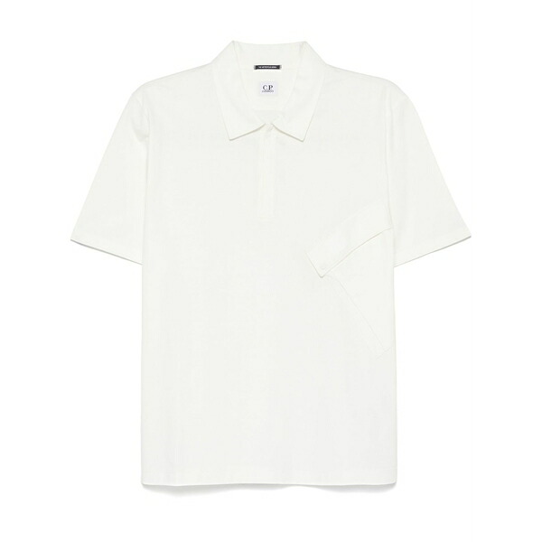 シーピーカンパニー メンズ ポロシャツ トップス Logo-appliqu茫漏 polo shirt White｜asty 44,720円