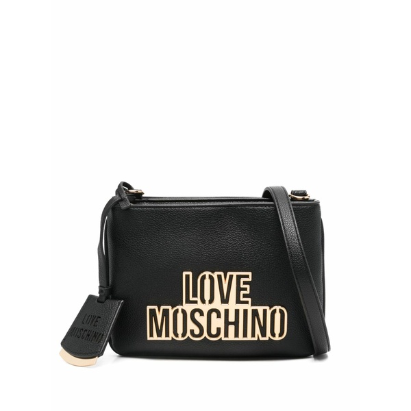 ラブ モスキーノ レディース ショルダーバッグ バッグ Logo lettering crossbody bag Black
