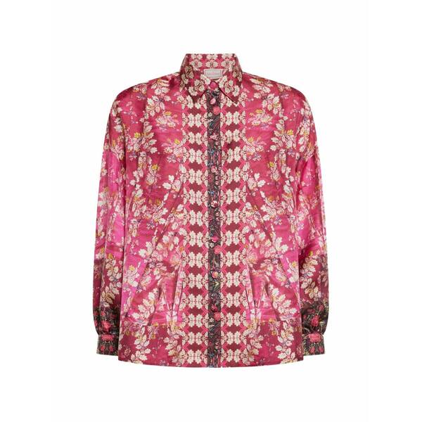 ピエール=ルイ・マシア メンズ シャツ トップス Aloe long-sleeve floral shirt Pink|asty