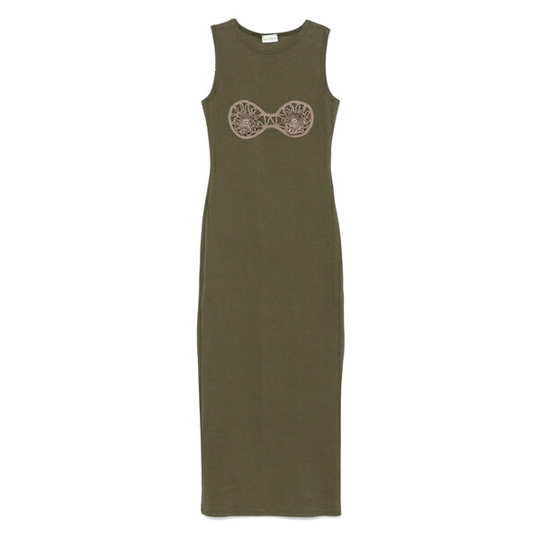 マグダ・ブトリム レディース ワンピース トップス Ribbed midi dress Green｜asty 69,740円