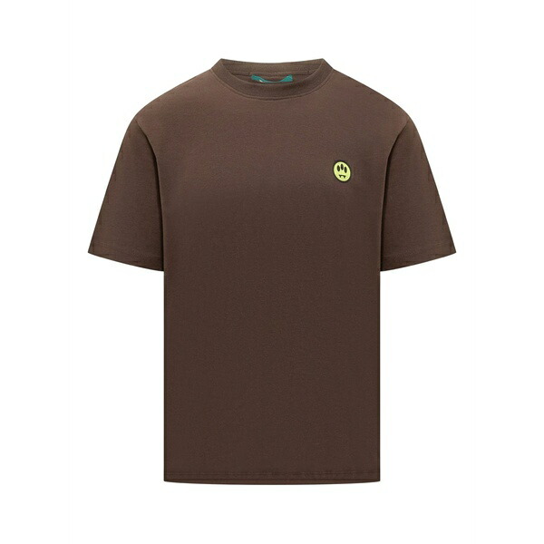 バロウ メンズ プルオーバー トップス Logo-print t-shirt Brown