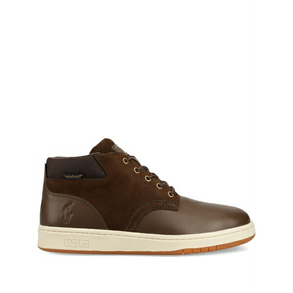 ラルフローレン メンズ ブーツ シューズ Leather lace-up boots Brown