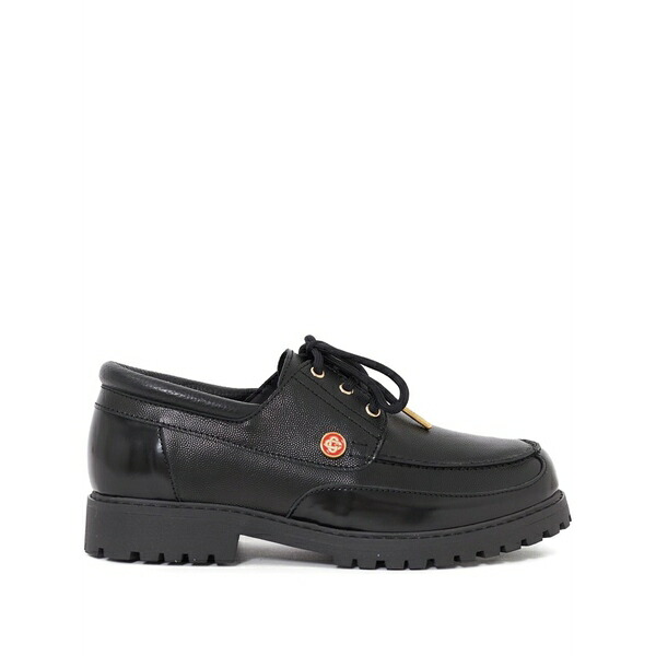 カサブランカ メンズ 御召しものシューズ シューズ Leather derby shoes Black