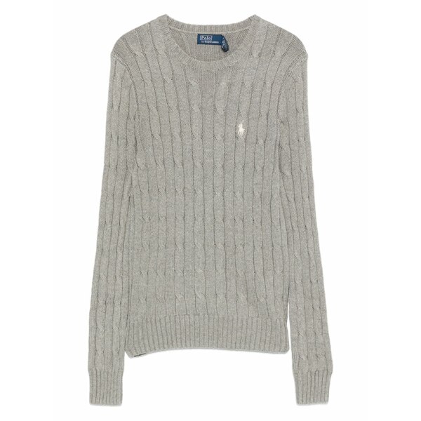 ラルフローレン レディース 編み物\u0026スウェーター アウター Cable-knit crew-neck sweater Grey
