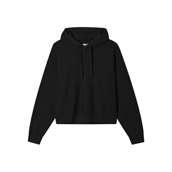 イズエ レディース パーカー・スウェットシャツ アウター Drawstring hoodie Black