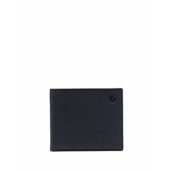 アスピナルオブロンドン メンズ 紙入れ 付属品 Bi-fold leather wallet Blue