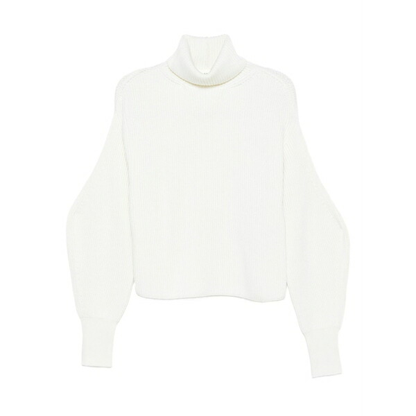 パロッシュ レディース 編み物\u0026スウェーター アウター Roll-neck ribbed sweater White