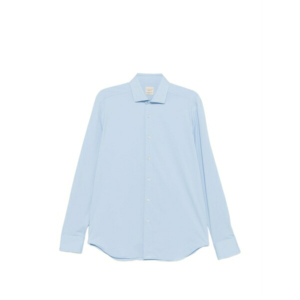 ザカス メンズ シャツ トップス Buttoned shirt Blue｜asty