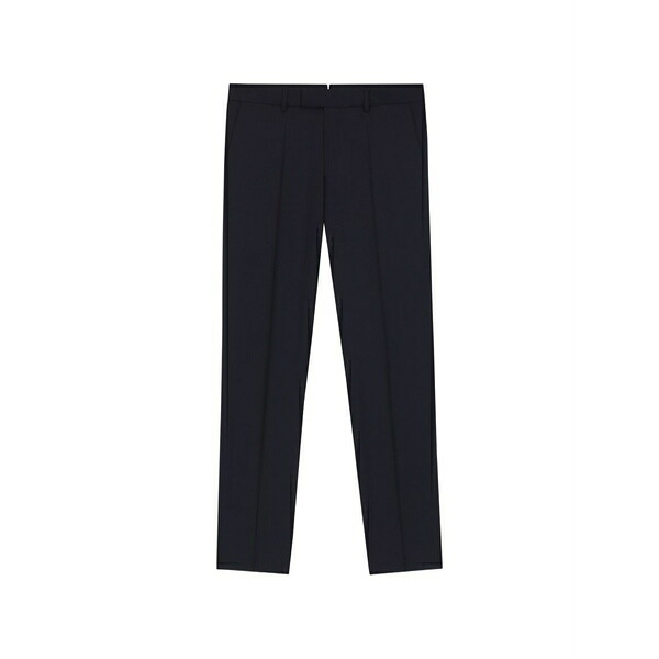 ボス メンズ カジュアルパンツ ボトムス Belt loops tailored trousers Blue|asty