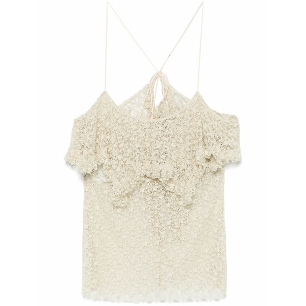 フィロソフィーデロレンゾセラフィーニ レディース シャツ トップス Lace blouse Neutrals｜asty