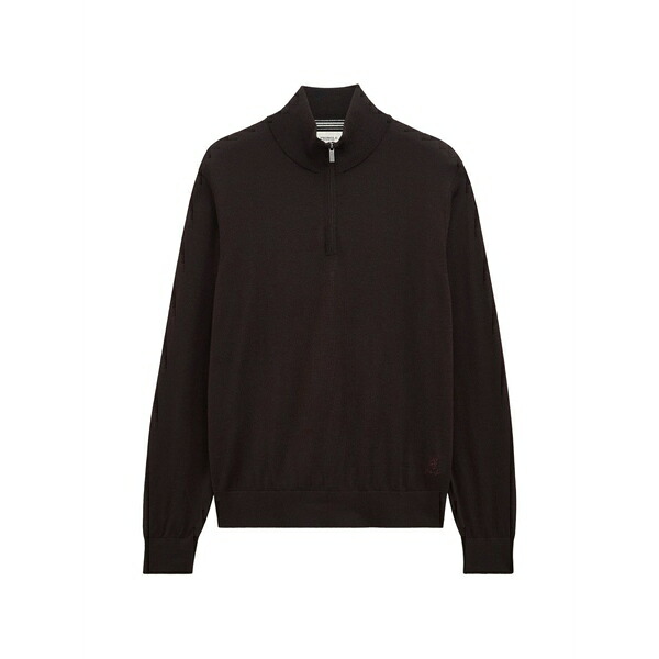 プリングル オブ スコットランド メンズ ニット&セーター アウター Quarter-zip merino wool sweater Brown｜asty