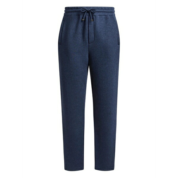エトロ メンズ カジュアルパンツ ボトムス Jacquard motif trousers Blue｜asty
