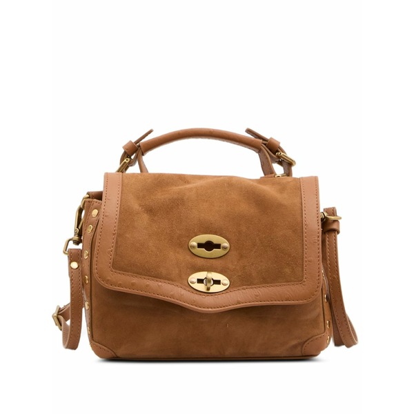 ザネラート レディース ショルダーバッグ 御徒面子 Postina baby shoulder bag Brown