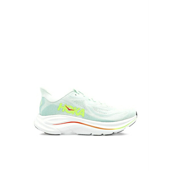 ホカオネオネ レディース スニーカー シューズ Clifton 10 logo-detail sneakers Green|asty