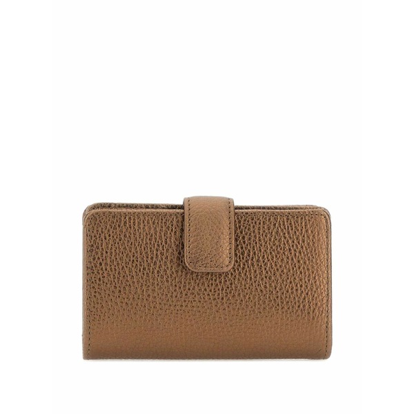 ジャンニ・キアリーニ レディース 紙入れ 付属品 Logo-print leather wallet Brown