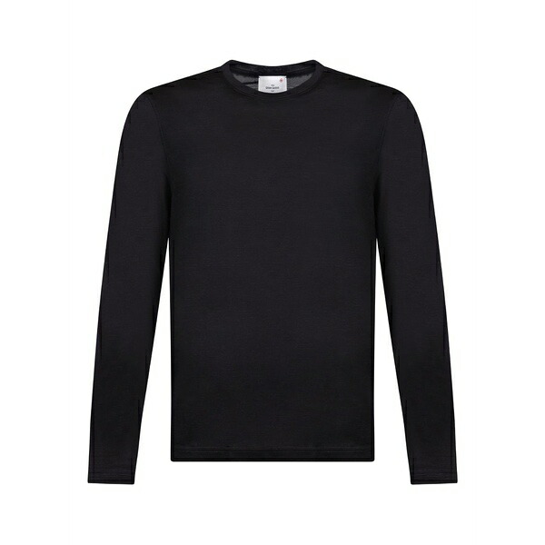 グランサッソ メンズ ニット\u0026セーター アウター Crew-neck wool sweater Black
