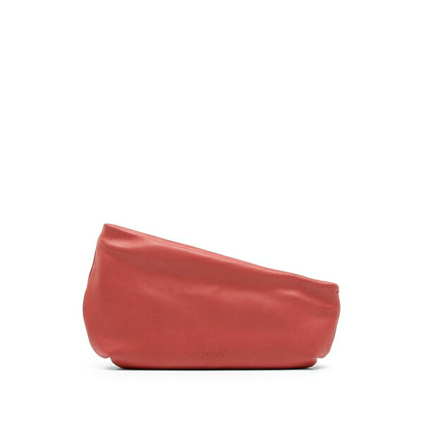 マーシル メンズ 商行為系 御徒面子 Fantasmi 3 leather clutch bag Red