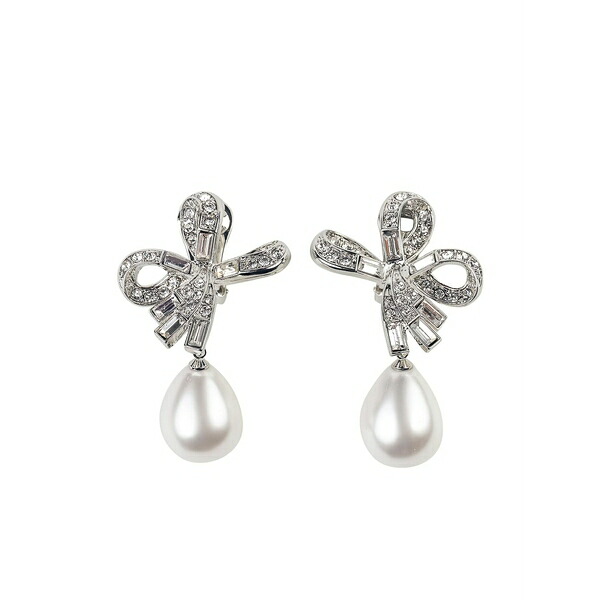 ケネスジェイレーン レディース ピアス＆イヤリング アクセサリー Pearl-detailing earrings Silver｜asty