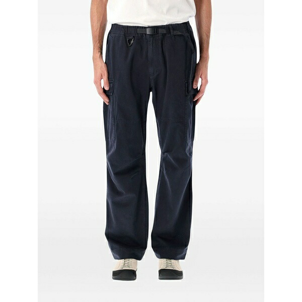 グラミチ メンズ 心地よいズボン下 ボトムス Cargo belt trousers Blue