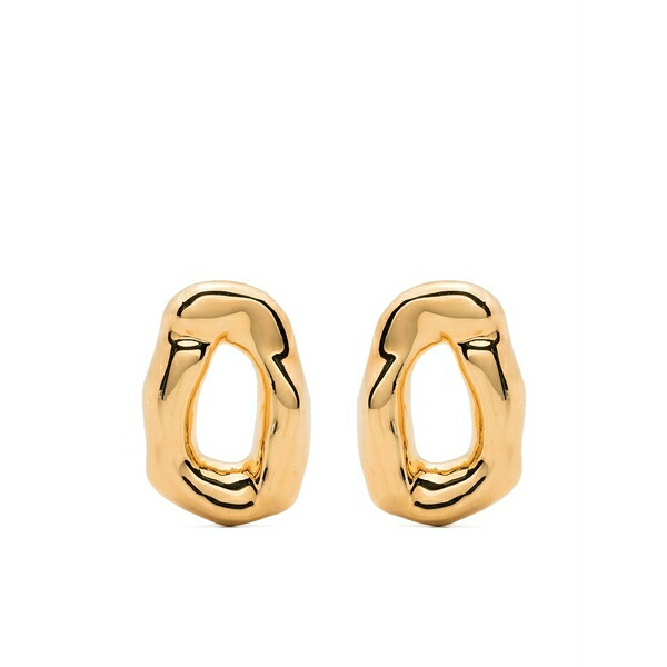 コルヴィル レディース ピアス&イヤリング アクセサリー Engraved-logo chunky stud earrings Gold|asty