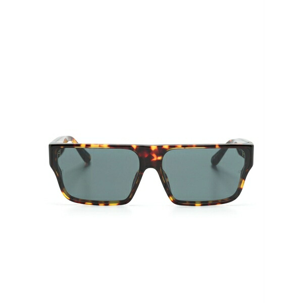 リンダ ファロー レディース サングラス＆アイウェア アクセサリー Brady geometric-frame sunglasses Brown｜asty