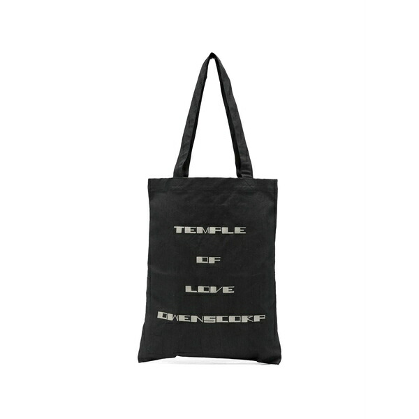 リックオウエンス レディース ショルダーバッグ 御徒面子 Graphic shoulder bag Black