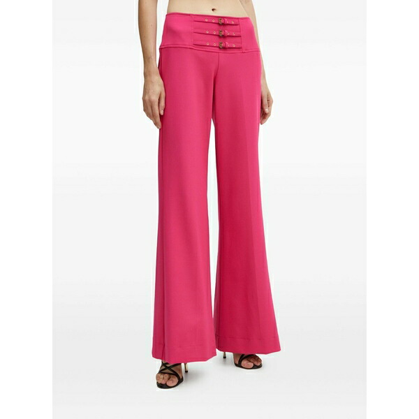 ベルサーチ レディース カジュアルパンツ ボトムス Buckle-detail trousers Pink|asty
