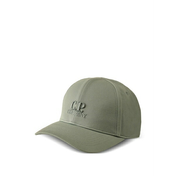 シーピーカンパニー メンズ 帽子 アクセサリー Embossed-logo baseball cap Blue｜asty