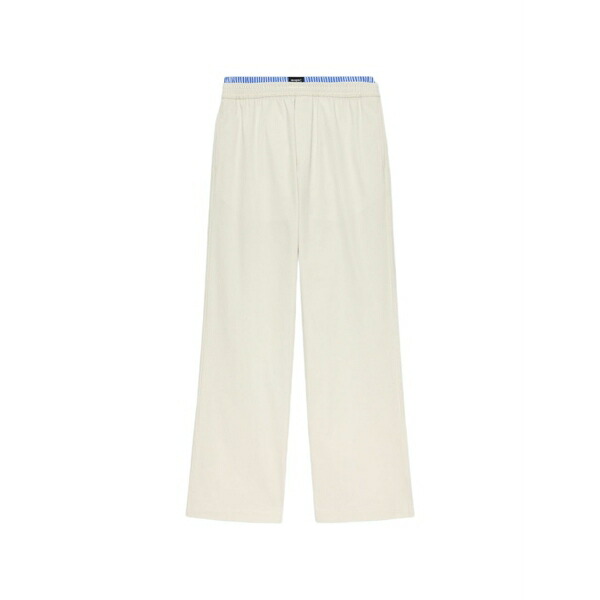 エムエスジイエム メンズ カジュアルパンツ ボトムス Elasticated track pants Neutrals｜asty
