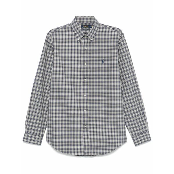 ラルフローレン メンズ シャツ トップス Plaid check poplin shirt Blue