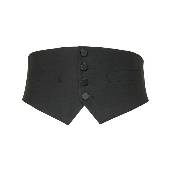 ディースクエアード メンズ 三尺帯 添え物 Button-front cummerbund Black