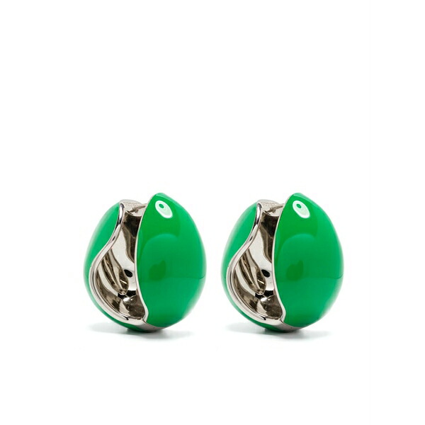 コペルニ レディース ピアス＆イヤリング アクセサリー Logo earrings Green｜asty